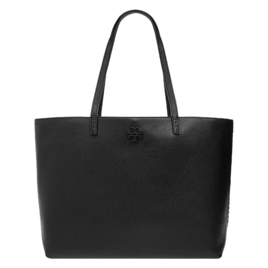Tory Burch Black McGraw Pebbled Leather Tote Bag | Jomashop.com & JomaDeals.com