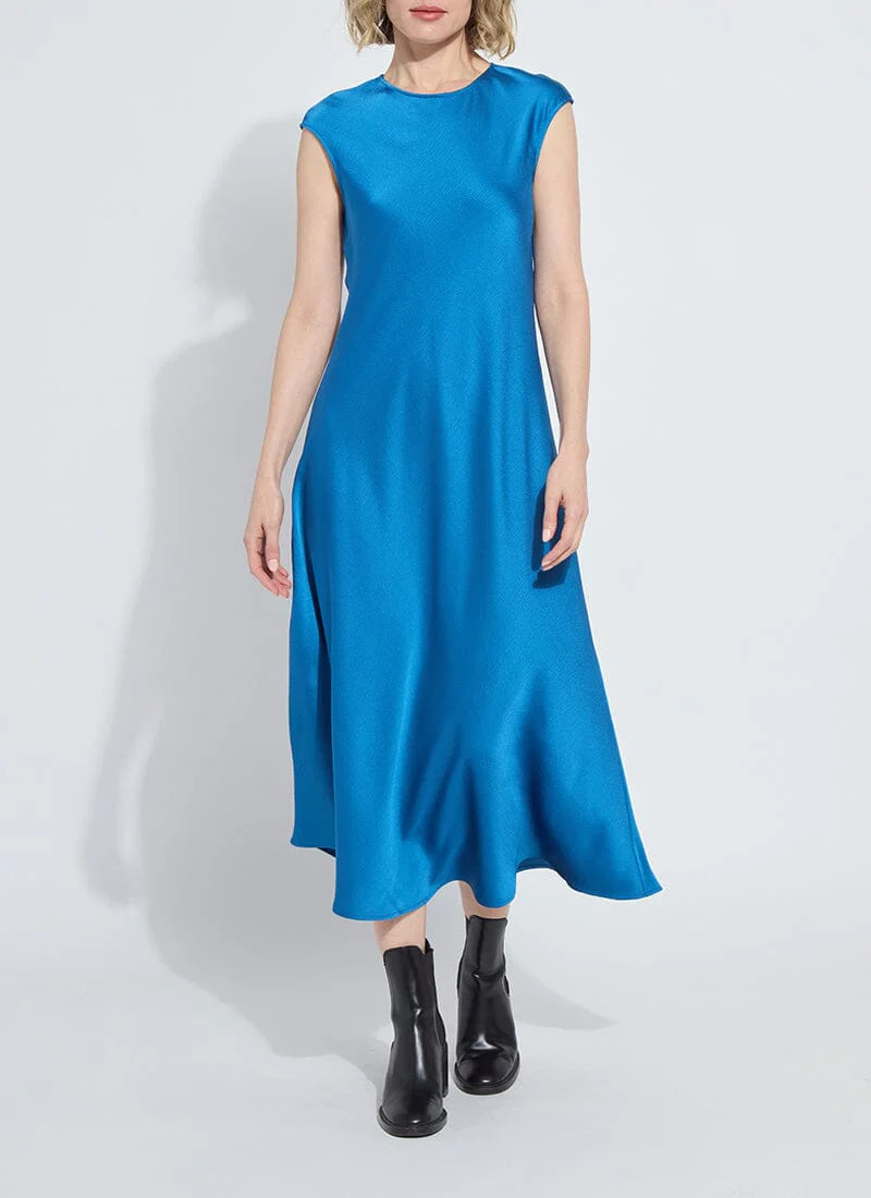 Silvana Bias Cut Midi Dress | Lysse NY