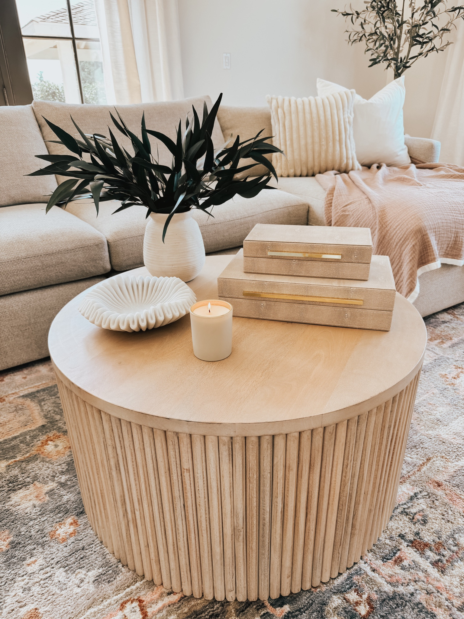 Living room storage and decor. These stackable boxes have storage for remotes and other miscellaneous living room itemss

#LTKhome