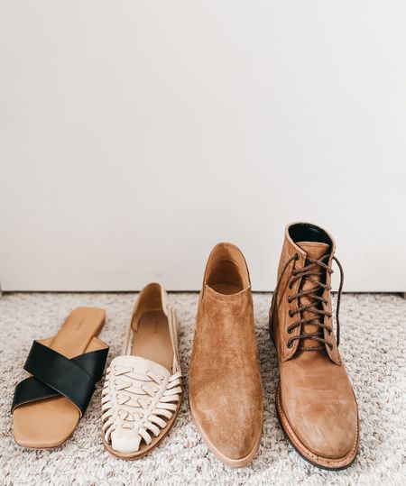 My Nisolo picks!
Code: ALEXDAVIESLIVING for 30% OFF
Or use the extra stacking ALEXEXTRA for 5% extra on the promotion on Nisolos site  

Sizing: lace up boots - go half size up 
Ankle booties: TTS
Huaraches: TTS or half size down for snug fit at the heel 
Slides: half size up (for more comfort) 

#LTKshoecrush #LTKGiftGuide #LTKSeasonal