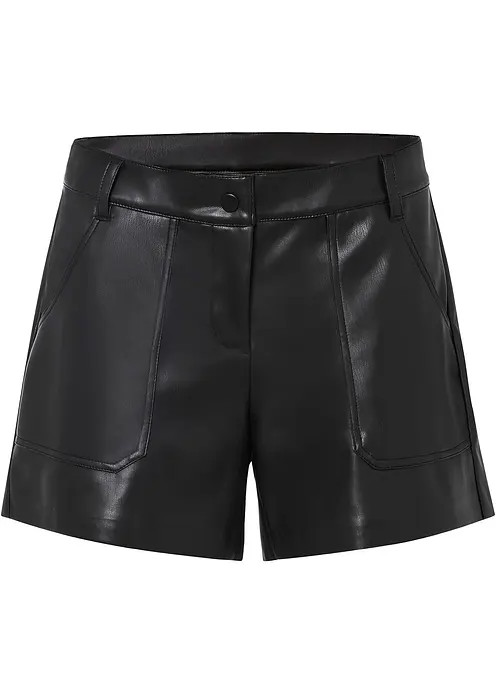 Kurze Lederimitat-Shorts | Bonprix DE