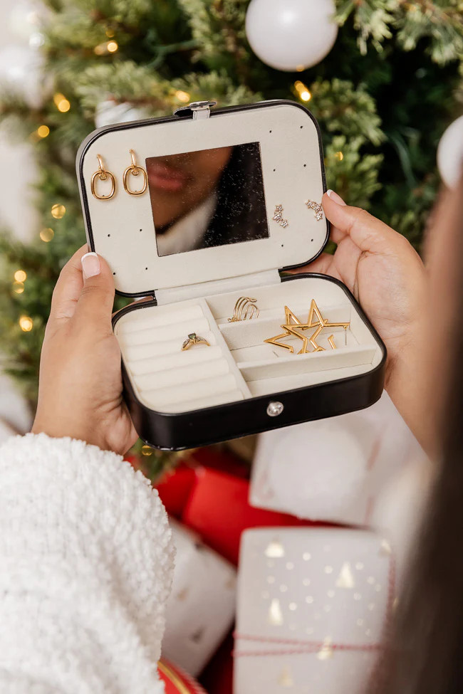 I'm Still Bejeweled Black Jewelry Case | Pink Lily