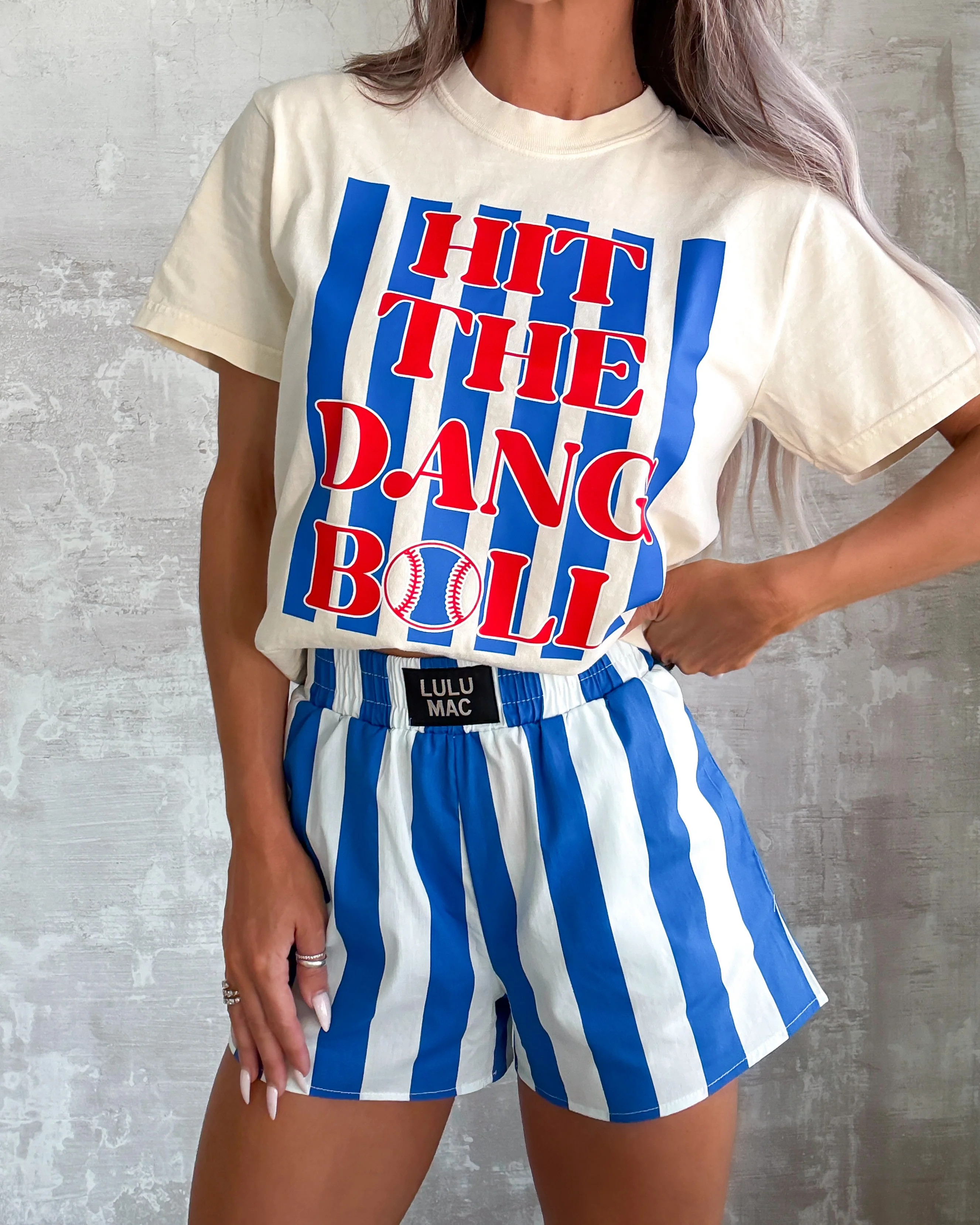Hit The Dang Ball Graphic Tee - Cream | Bar T Boutique