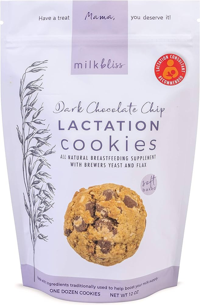MilkBliss Dark Chocolate Chip Oatmeal Lactation Cookies with Brewers Yeast for Breastfeeding and ... | Amazon (US)