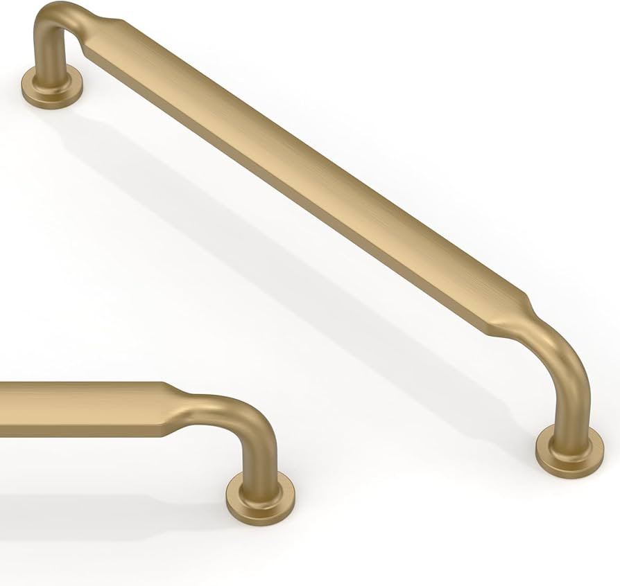 10 Pack Champagne Bronze Cabinet Pulls 6.3 Inch(160mm) Kitchen Cabinet Handles Solid Zinc Alloy C... | Amazon (CA)