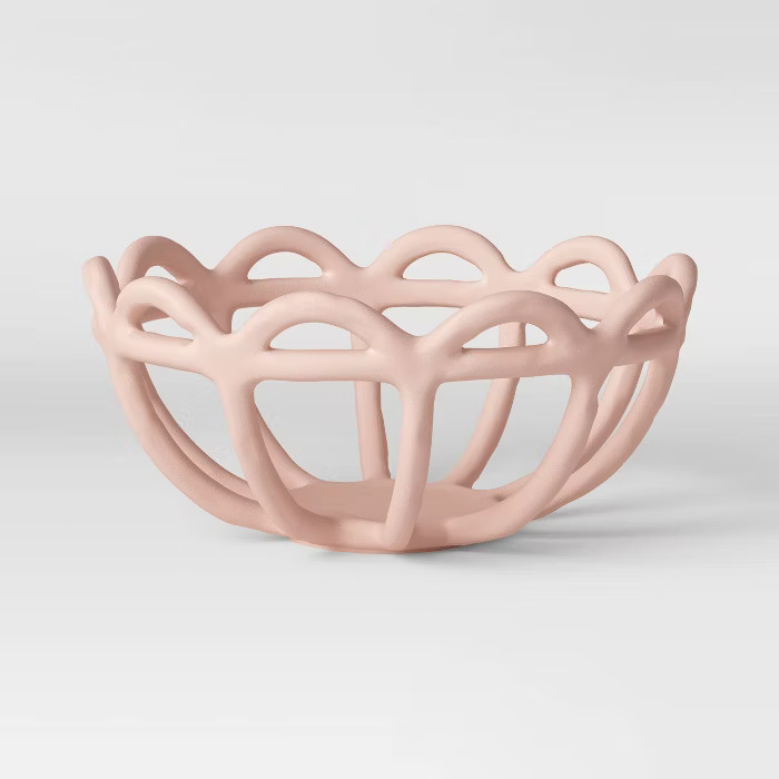 4.7" x 10" Ceramic Bowl Pink - Opalhouse™ | Target