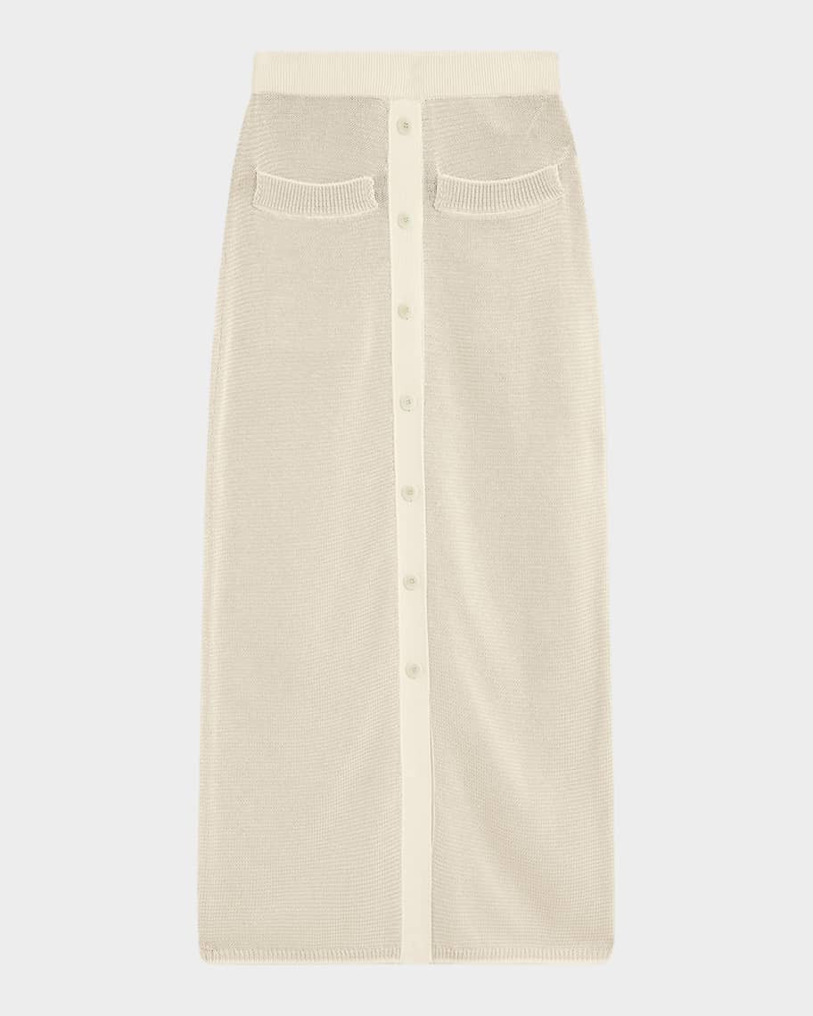 Joseph Striped Cotton Knit Maxi Skirt | Neiman Marcus