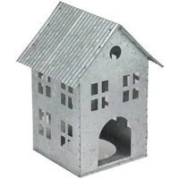 9"" Rustic Galvanized House Lantern For Centerpiece Mantel Wreath Christmas Village-Farmhouse Decor- | Etsy (US)