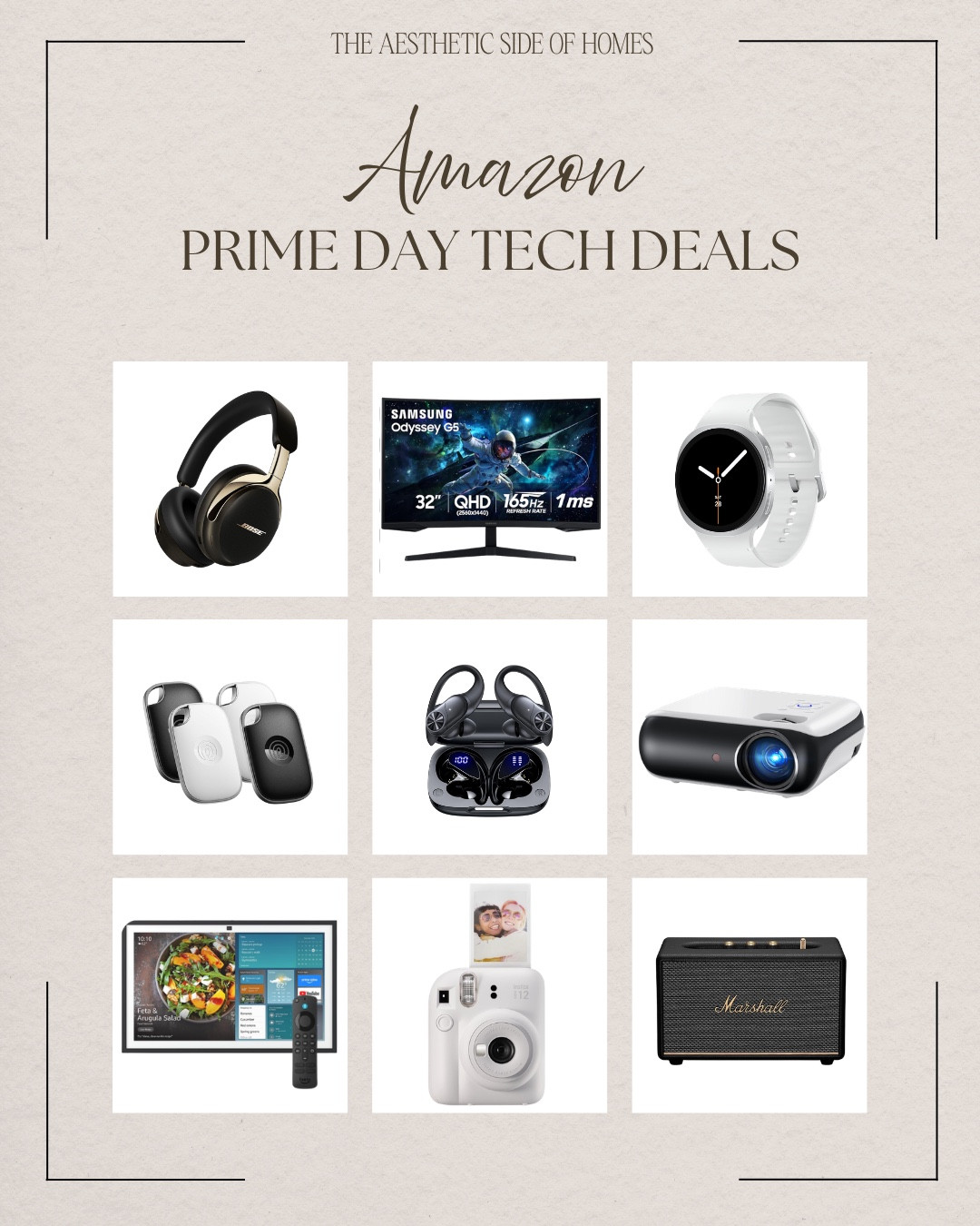 Amazon Prome Days start now with these amazing tech deals! Headphones, smart each, smart TV tile trackers, projector, earbuds, echo show, camera, and speaker.

Home deals, gadget deals, tech deals, prime day, Amazon prime day, deal alert

#LTKSaleAlert #LTKHome #LTKMens