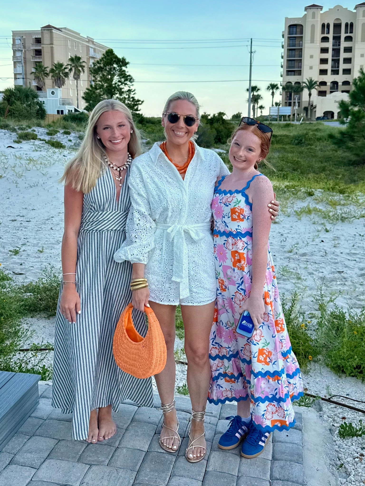 Dinner outfits!
Caroline’s dress is Cupshe
Mine is petal and pup 
Cammie is kohls 
Necklace is Erin McDermott and use code Bobbi for a discount 

#LTKPetite #LTKFindsUnder100 #LTKStyleTip