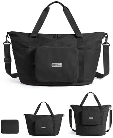 BAGSMART Foldable Travel Bag, 37L Duffle Bag for Travel, Expendable Carry on Weekender Duffel, Li... | Amazon (US)