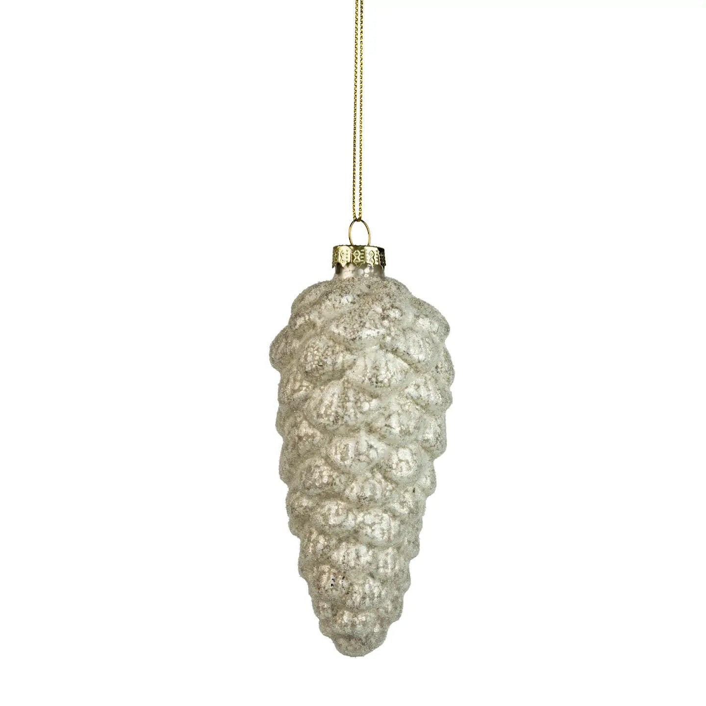 Silver Frost Pinecone Ornament | Foundation Goods