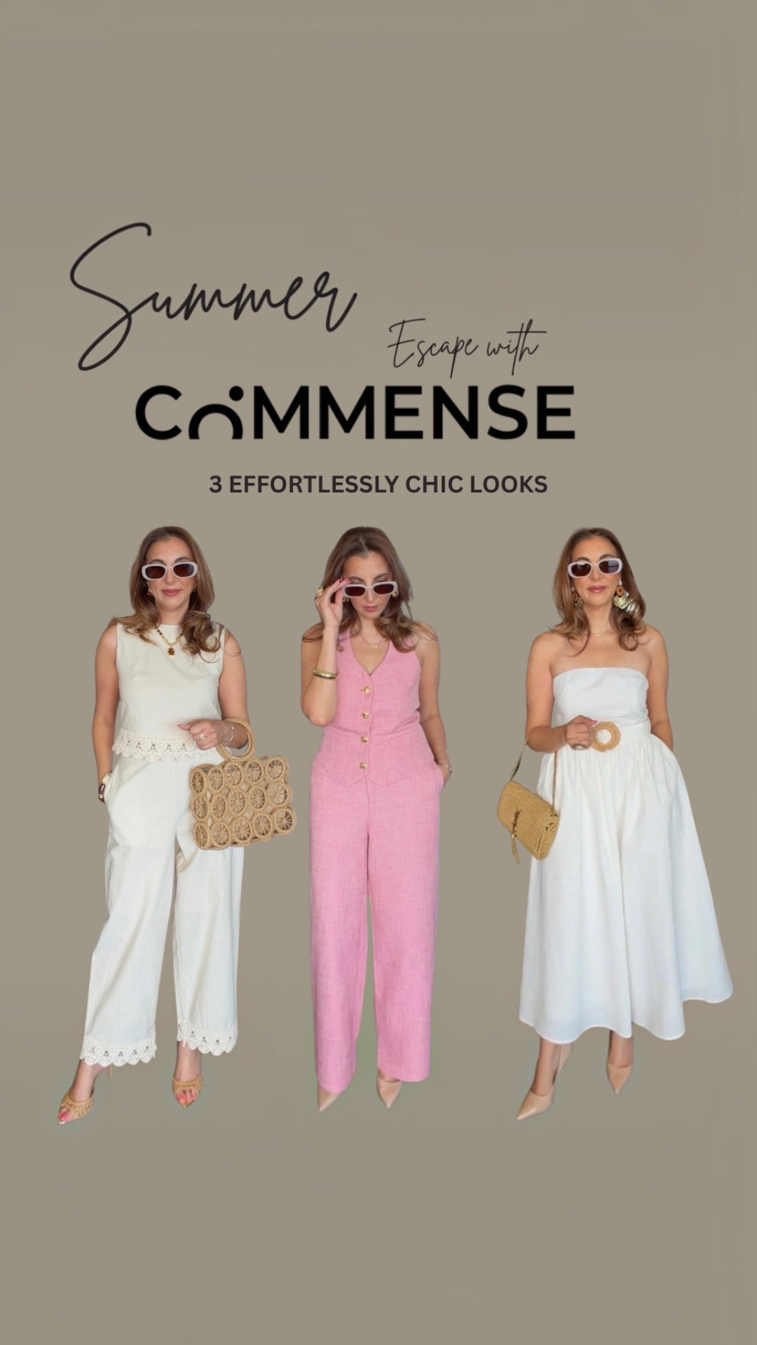 Summer escape starts with the perfect wardrobe. ☀️🤍

These effortlessly chic pieces from the new @commense.official collection are giving timeless summer style. From breathable linen sets to the perfect vacation-ready dress, every look is elevated, versatile, and easy to wear all season long.

✨ Save this post for your next vacation, brunch, or summer outfit inspiration!

#commense #commensereview @Commense

#LTKootd #LTKgrwm #LTKTravel