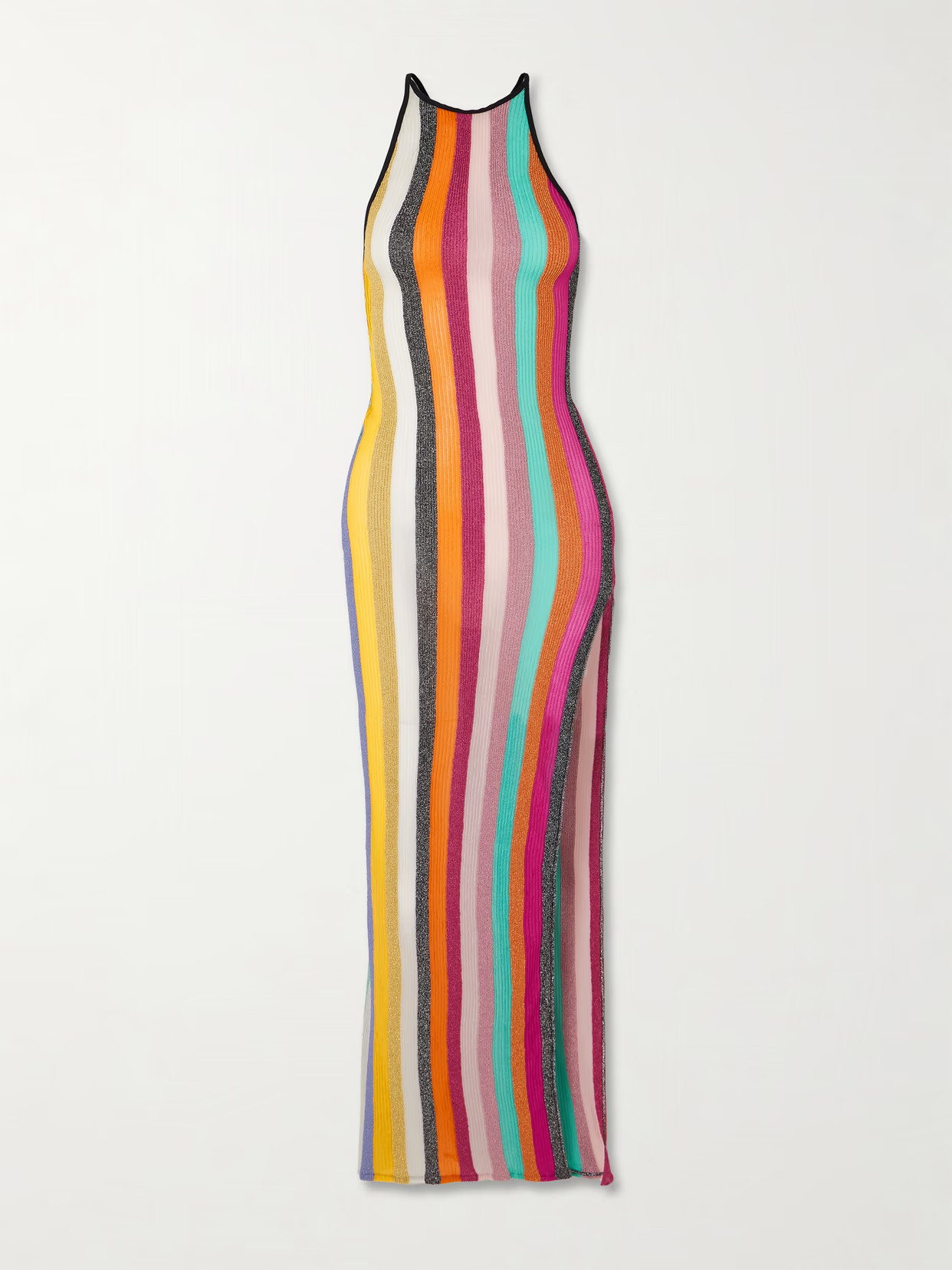 Missoni - Striped Metallic Crochet-knit Maxi Dress - Multi - large | NET-A-PORTER APAC