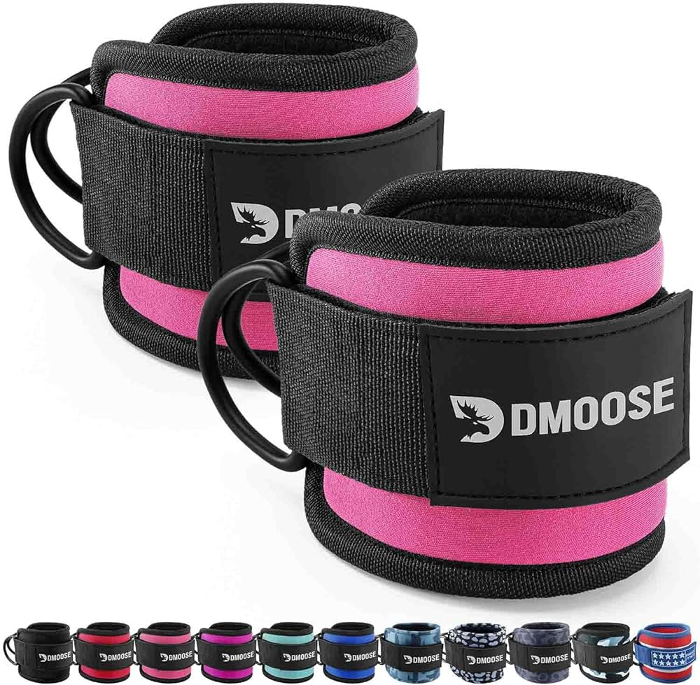 DMoose Ankle Strap for Cable Machine - One Size Fit with Premium Padding, Glute Kickback Ankle St... | Amazon (US)
