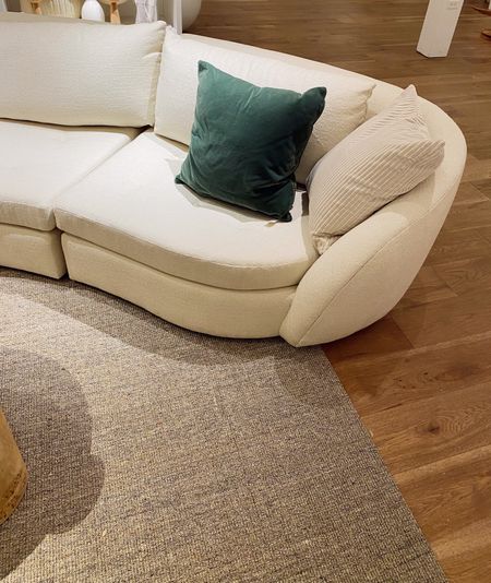 Organic Athena sofa couch crate & barrel. Neutral minimal curved sinuous shape.

#LTKhome