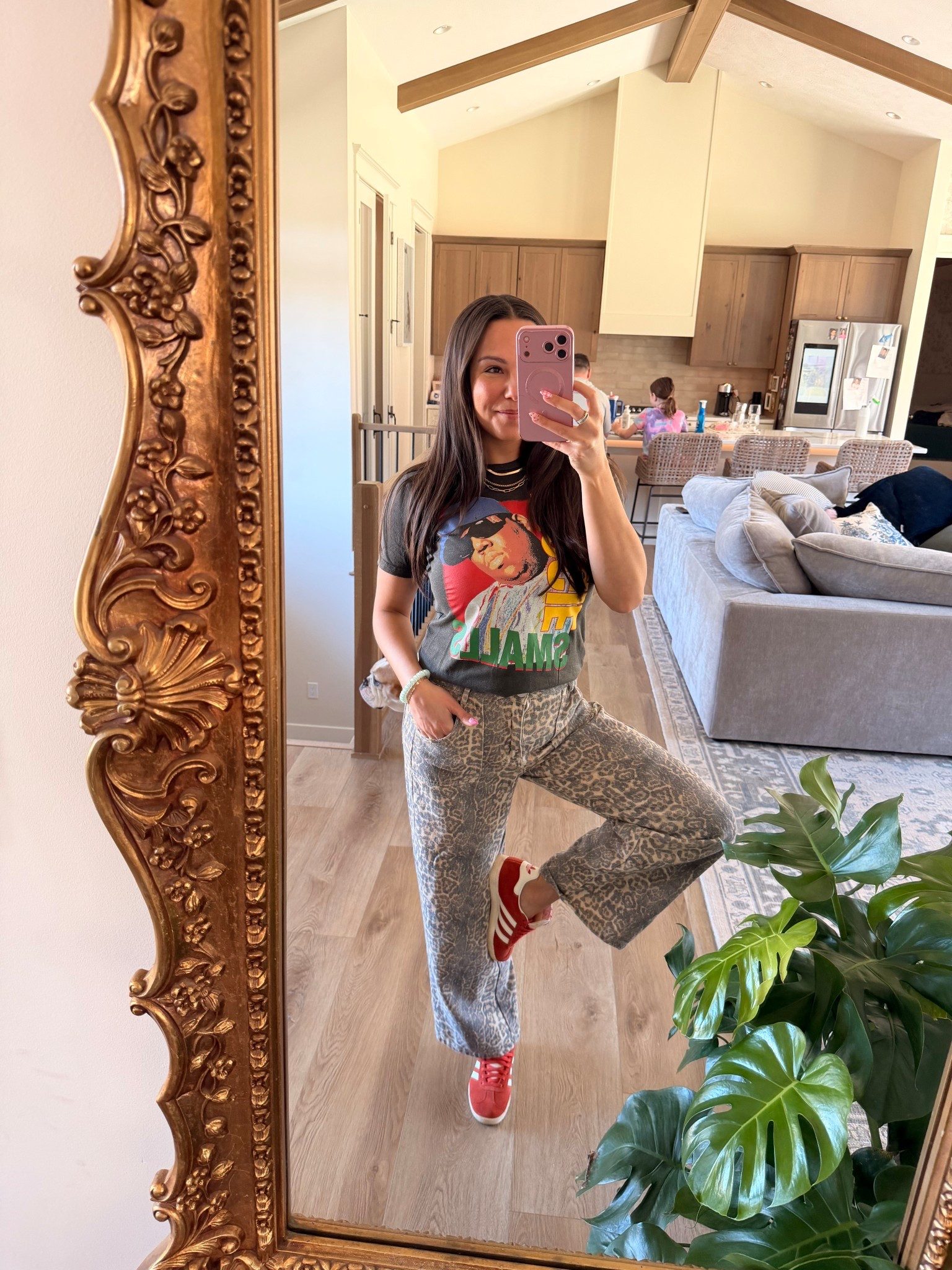 Baseball Mom outfits should be fun!! My sons walk up son was I like it when you call me big papa - so naturally I needed this shirt ⚾️ comfy outfits casual outfits ballpark baseball mom sports leopard graphic tee 

#LTKActive #LTKmomlife #LTKootd