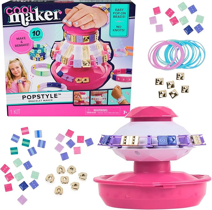 Cool Maker, PopStyle Bracelet Making Kit with 170 Beads, Make & Remake 10 (Packaging May Vary), A... | Amazon (US)