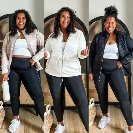 I’m wearing size xxxl in mixed media jacket (curvy girls I’d recommend sizing up). I’m in size xl in sports bra and size xxl in leggings. Both true to size. 


#LTKstyletip #LTKplussize #LTKfindsunder50