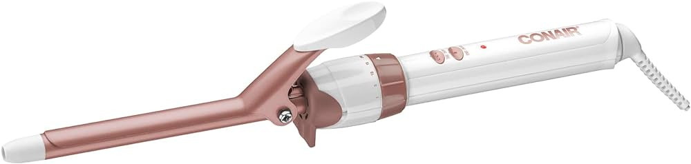 Conair Double Ceramic 1/2-Inch Curling Iron, 1/2-inch barrel produces spiral curls – for use on... | Amazon (US)