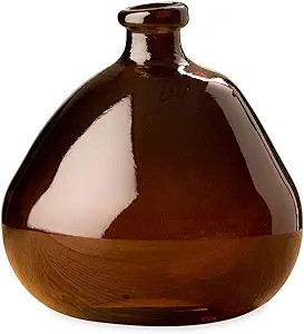 VivaTerra Recycled Glass Balloon Vase | 9" H x 8" Dia | Handblown Colorful Glass Vases for Home D... | Amazon (US)