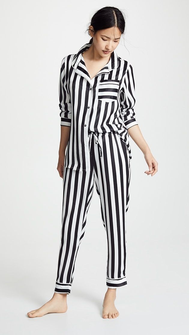 Silky Striped PJ Set | Shopbop