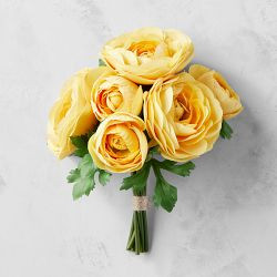 Real Touch Faux Yellow Ranunculus Bundle | Williams-Sonoma