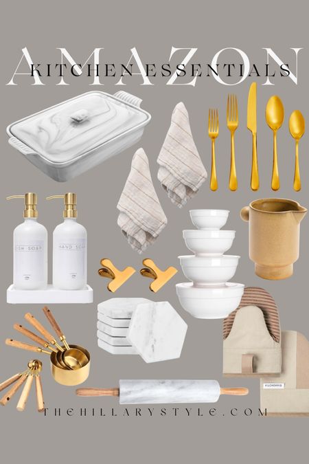 AMAZON Gold & Marble Kitchen Essentials

#LTKSeasonal #LTKhome #LTKstyletip