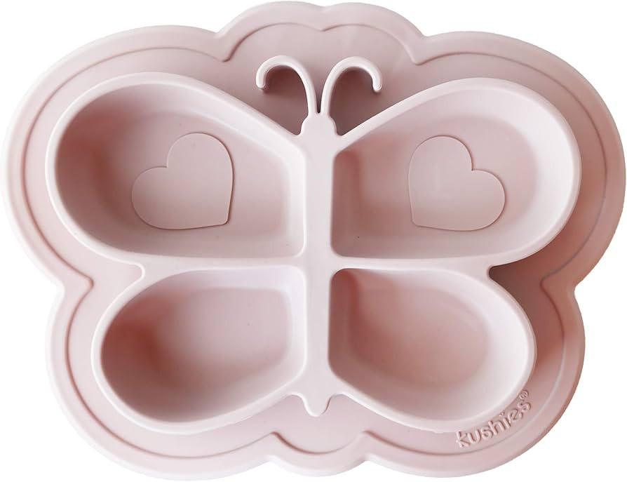 Kushies SILIPLATE Unbreakable, Fun Silicone Divided Plate with Suction for Baby and Toddler-Dishw... | Amazon (US)