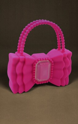 BNWT forBitches Perfect Pink Crystal Beaded Bow Bag ? (Box Included) | eBay US