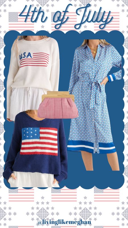 4th of July outfit inspo






Flag sweater, red white and blue, Americana, America, USA, 4th of July, July 4th, summer style, summer outfit, summer clutch, summer dress, classic style, preppy style, grandmillennial, coastal grandmother, coastal granddaughter 

#LTKSeasonal #LTKItBag