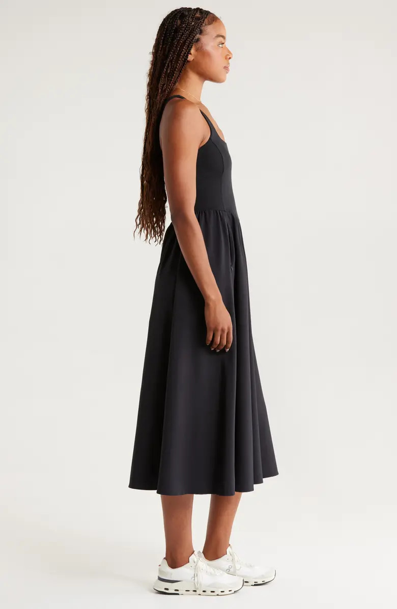 Effortless Square Neck Midi Dress | Nordstrom