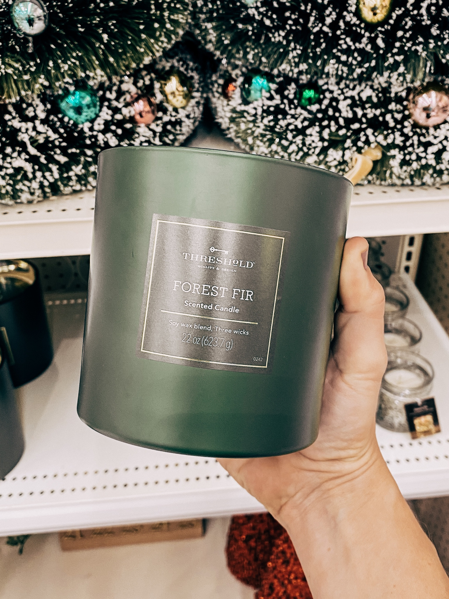 The perfect Christmas candle this holiday. 🎄 Scent is Forest Fir by Threshold @ Target! 🎅🏻 

#LTKHoliday #LTKhome #LTKSeasonal