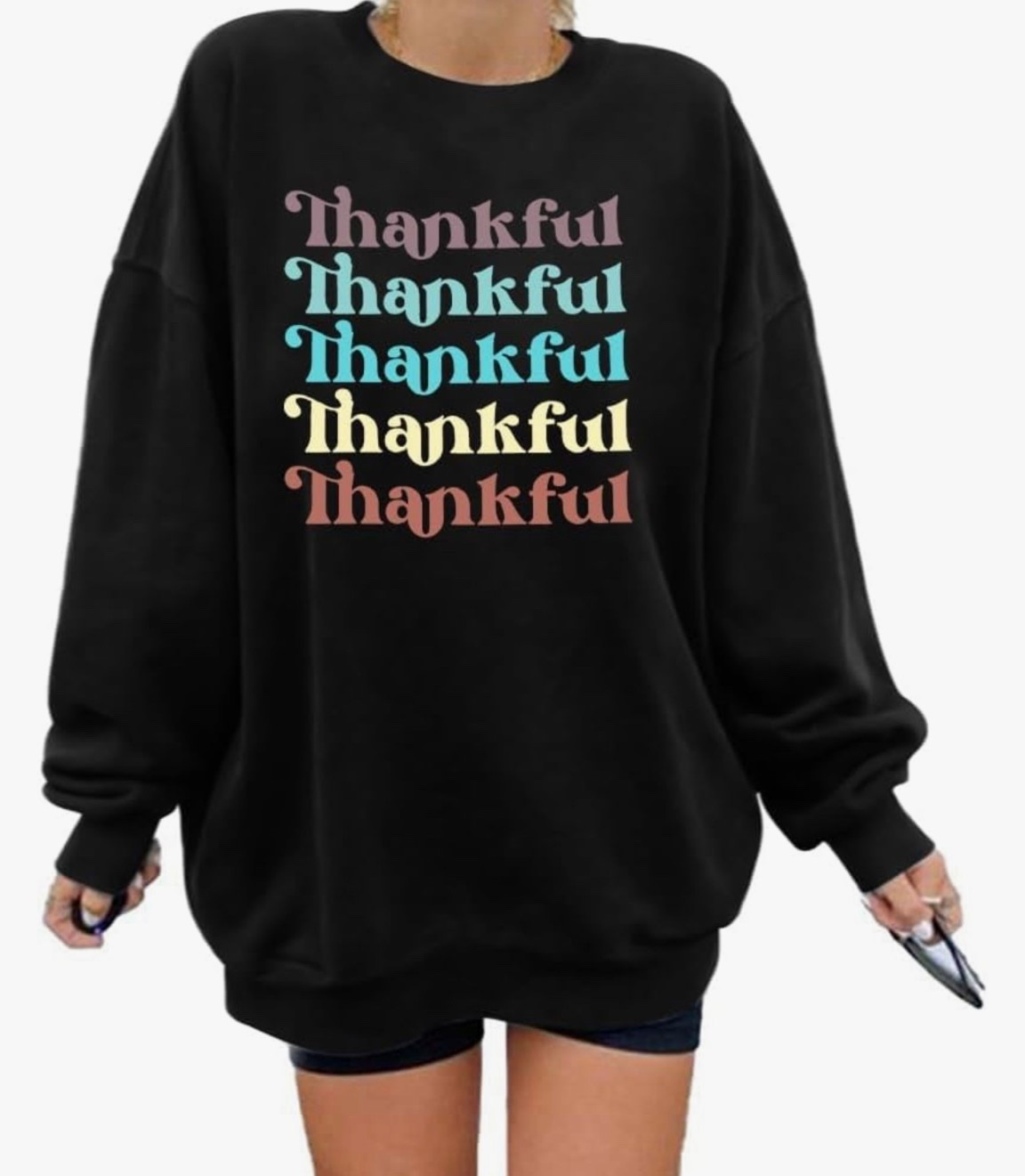 Thanksgiving vibes, but make it effortless. This oversized sweatshirt is ideal for family photos, holiday brunches, and all the pumpkin pie you can handle. A must-have for your gift guide this season — because comfort should always look this good.

#LTKSeasonal #LTKHoliday #LTKGiftGuide
