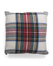 22X22 Plaid Whipstitch Pillow, Cotton/Polyester/Acrylic | TJ Maxx