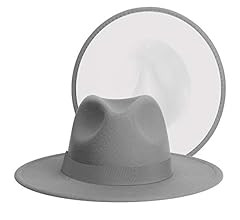 SAJUZEN Womens & Mens Fedora Hats, Wide Brim Fedora Hats for Women Men | Amazon (US)