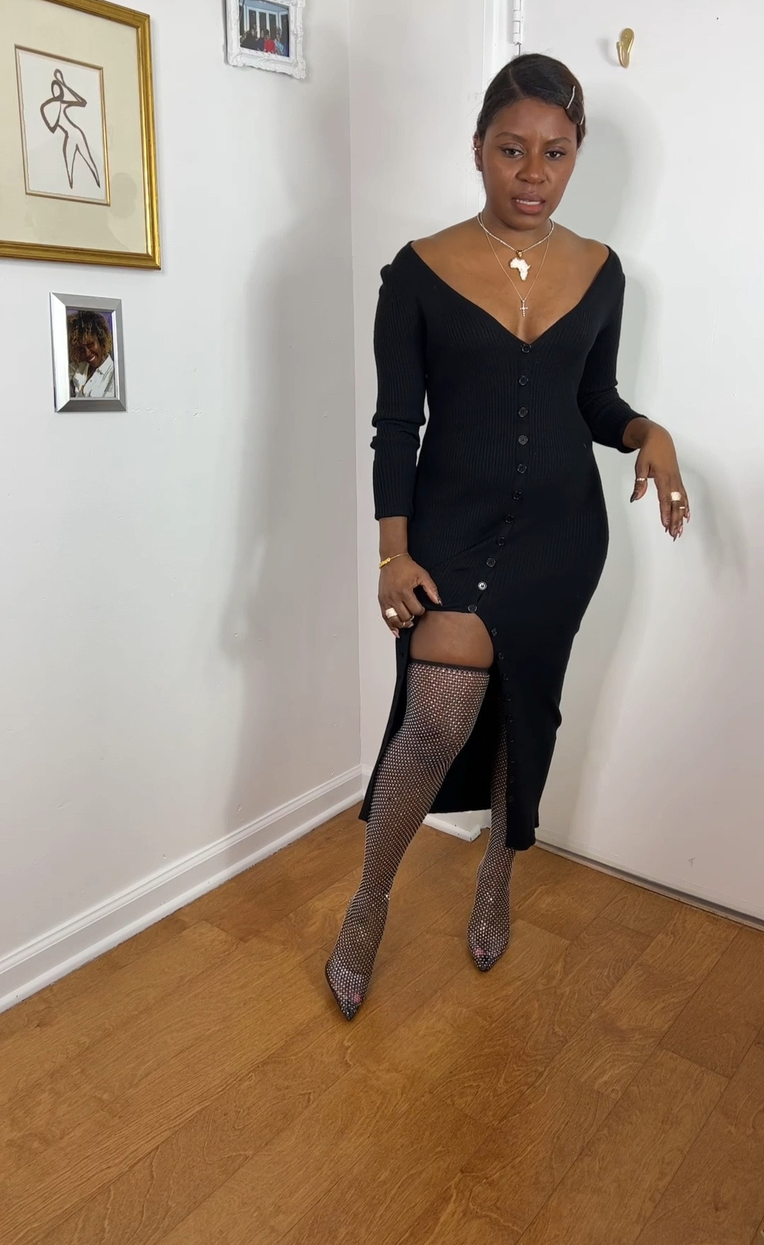 Wha gwan Friends? … it’s a review post. For full review check out my TikTok (@thatsall_folkes)

I had to jump on this trend because how amazing are these boots?? Sooo sexy & chic &  can be worn with literally anything. 
I’m reviewing the pair from #StevMadden & the pair from #Asos. 

Starting with Asos: 
Pros - they are cute. 
• the diamantés have a great sparkle. 
• Sleek toe box, 
• great slim heel. 
Cons 
•  a diamanté literally falls off every time you put the boots on. 
• If you have narrow feet, they are perfect, wide feet, not so much. 
• They pinch. 
• It doesn’t really stay up on your thigh, starts to slip after a while. 
• Horrible diamanté placement in the back of the boots. Large gaps where there aren’t any and it looks cheaply made. 
• 4” heel. 

Steve Madden. 
Pros 
• has a thigh grip on the inside so they stay put. 
• Diamantés stay on. Haven’t lost one yet. 
• If you have wide feet then these are better for you. Less narrow in the toe box. 
• 3” heel (better for walking about longer) 
• better quality materials. 
Cons 
• the heel is a bit wide & short if you are a stiletto lover. 
• Toe box is a little long. Other than that I honestly cannot find too much wrong with them. I kept the Steve Maddens 🥰. Price points are pretty much the same 

#LTKFind #LTKshoecrush #LTKSale