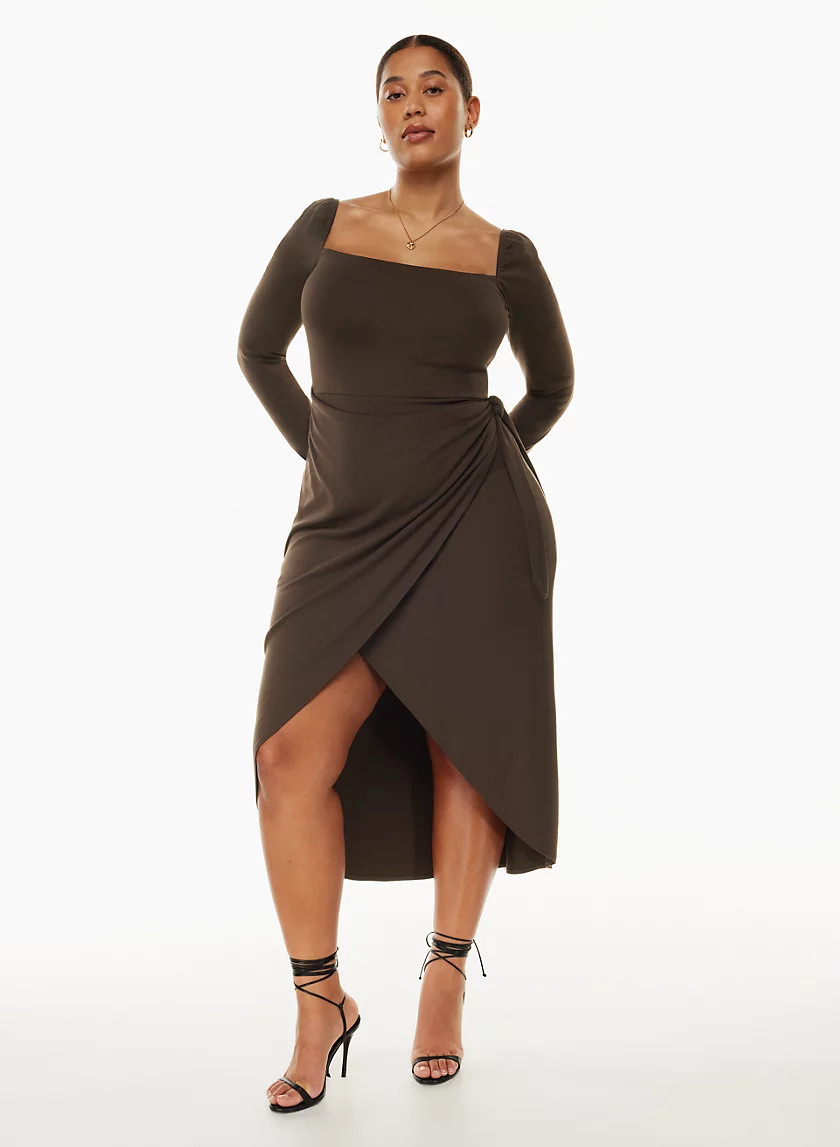 SATURN LONGSLEEVE MIDI DRESS | Aritzia