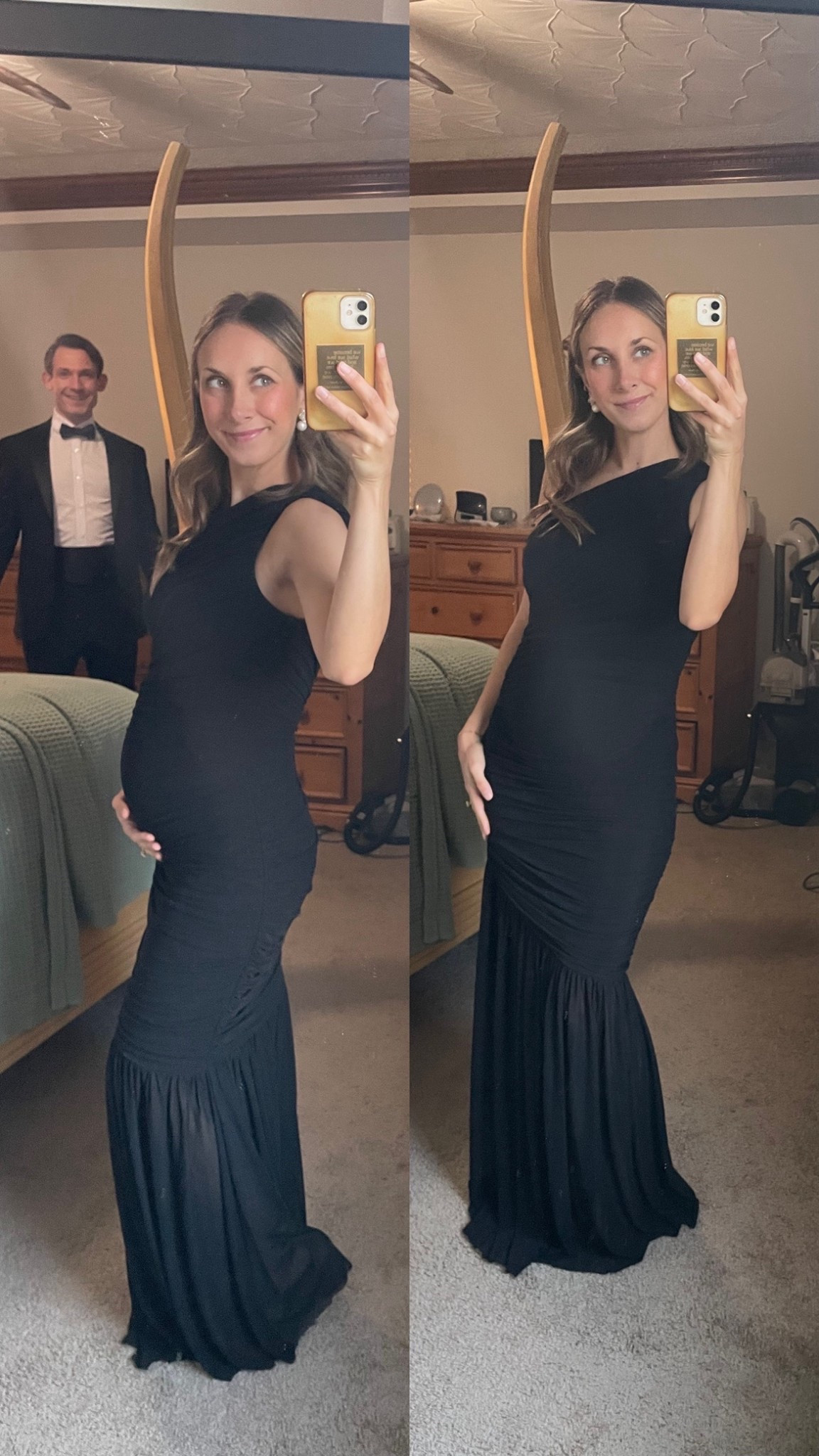 Maternity Black Tie Wedding Gown! I’m in love😍 

#LTKBeauty #LTKBump #LTKWedding