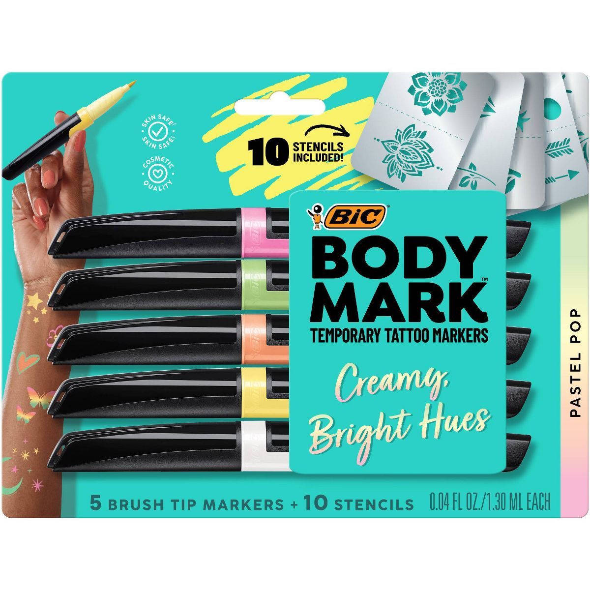 BodyMark by Bic 5pk Pastel Blister Tattoo Marker | Target