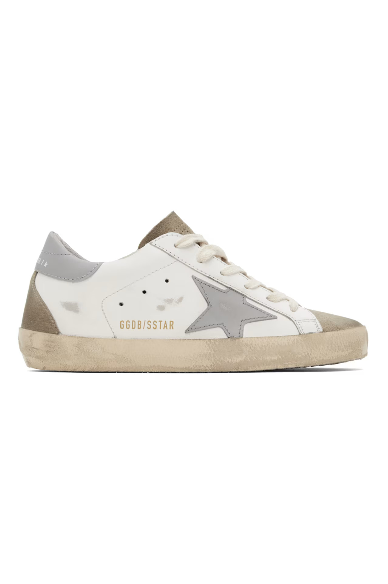 White & Taupe Super-Star Classic Sneakers | SSENSE