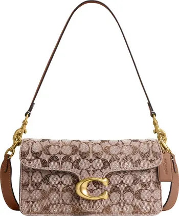 Tabby 26 Signature Crystal Jacquard Shoulder Bag | Nordstrom