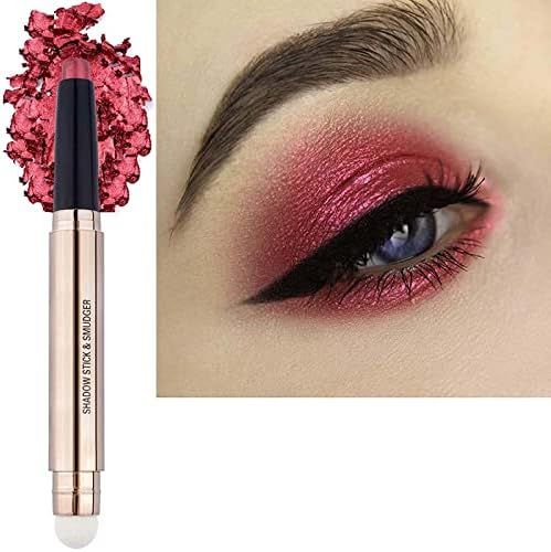 Rose Red Eyeshadow Stick Makeup, Cream Glitter Shimmer Smooth Pink Palette Matte Liquid Blue Sing... | Amazon (US)