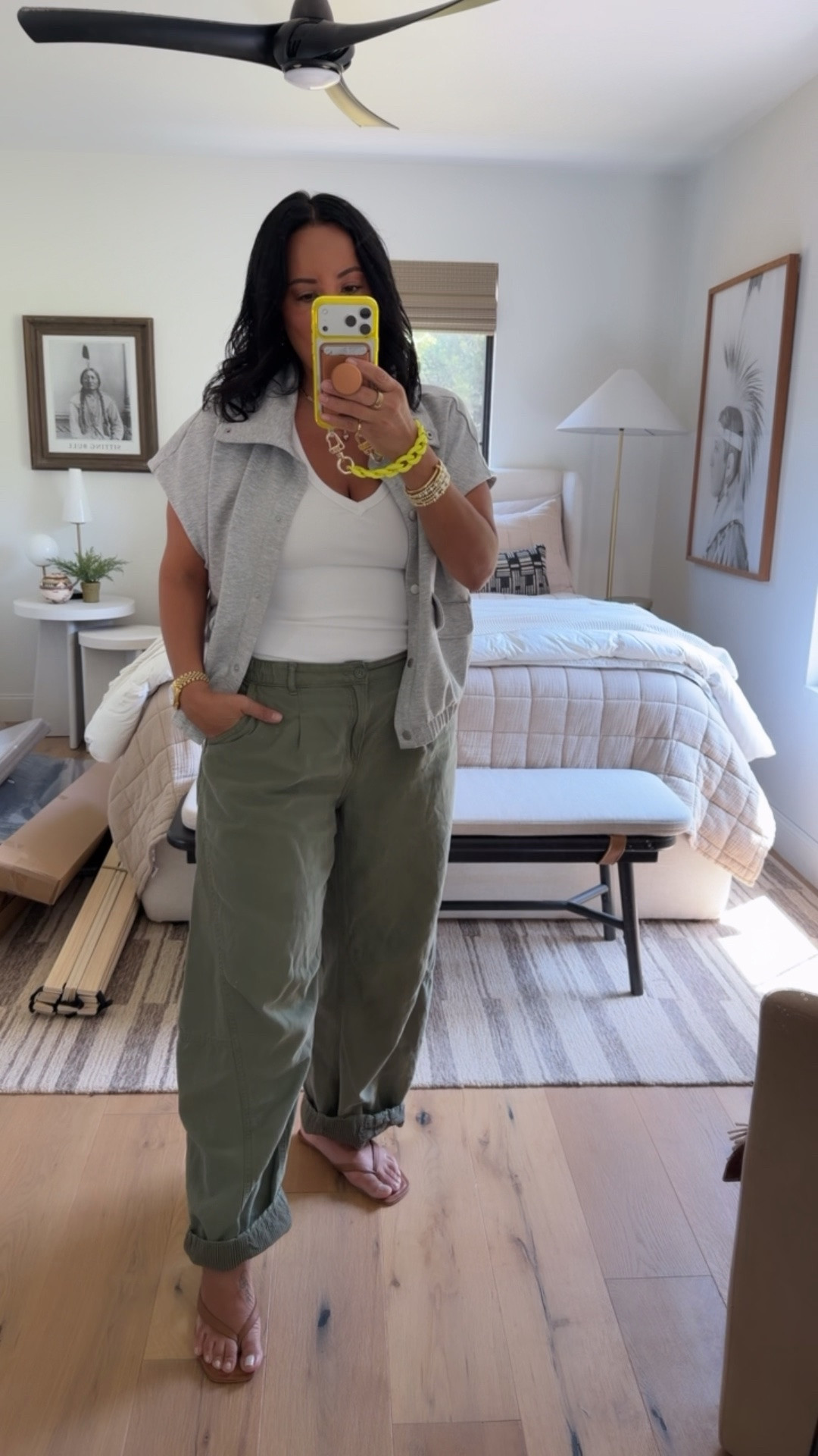 Tank size medium, pants size medium, sandals fit tts

#LTKootd #LTKSaleAlert #LTKMidsize