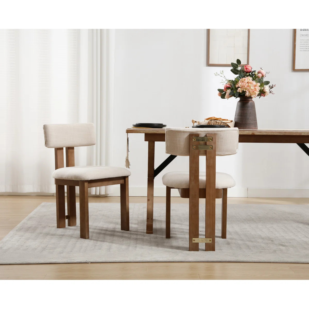 Mahkar 19'' H Upholstered Side Chair (Set of 2) | Wayfair North America