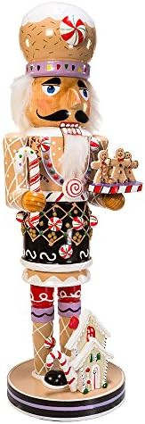 Kurt Adler 16-Inch  Wooden Gingerbread Christmas Nutcracker | Amazon (US)