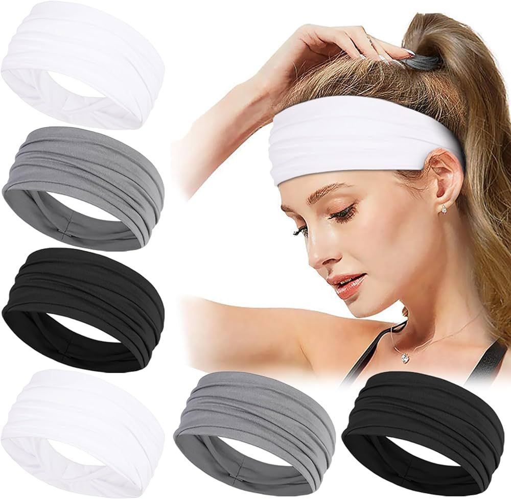 TERSE Workout Headbands for Women Non Slip Sweatbands Hair Band’s for Women Athletic Hair Sport... | Amazon (US)