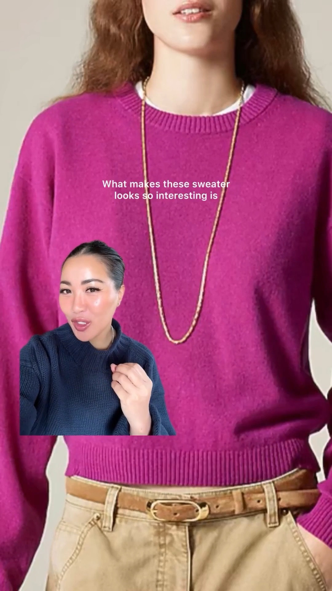 The perfect layering tee!

OLD NAVY: Under $10, breathable 100% cotton, relaxed fit, perfect as a layering tee or worn alone. I’m wearing an XS.

7DIAMONDS: Neckline is more secure (it doesn’t move around when under sweaters). I’m wearing an XS.

QUINCE SWEATERS: 100% cashmere. One of my favorite sweaters with a beautiful drape. I’m wearing an XS.

QUINCE JEANS: same jeans, different washes, midsection and petite friendly. I’m wearing a 26 x 30. Lighter wash ‘Frosted Blue’, darker wash ‘Midnight Blue.’ 

#LTKootd #LTKgrwm #LTKU