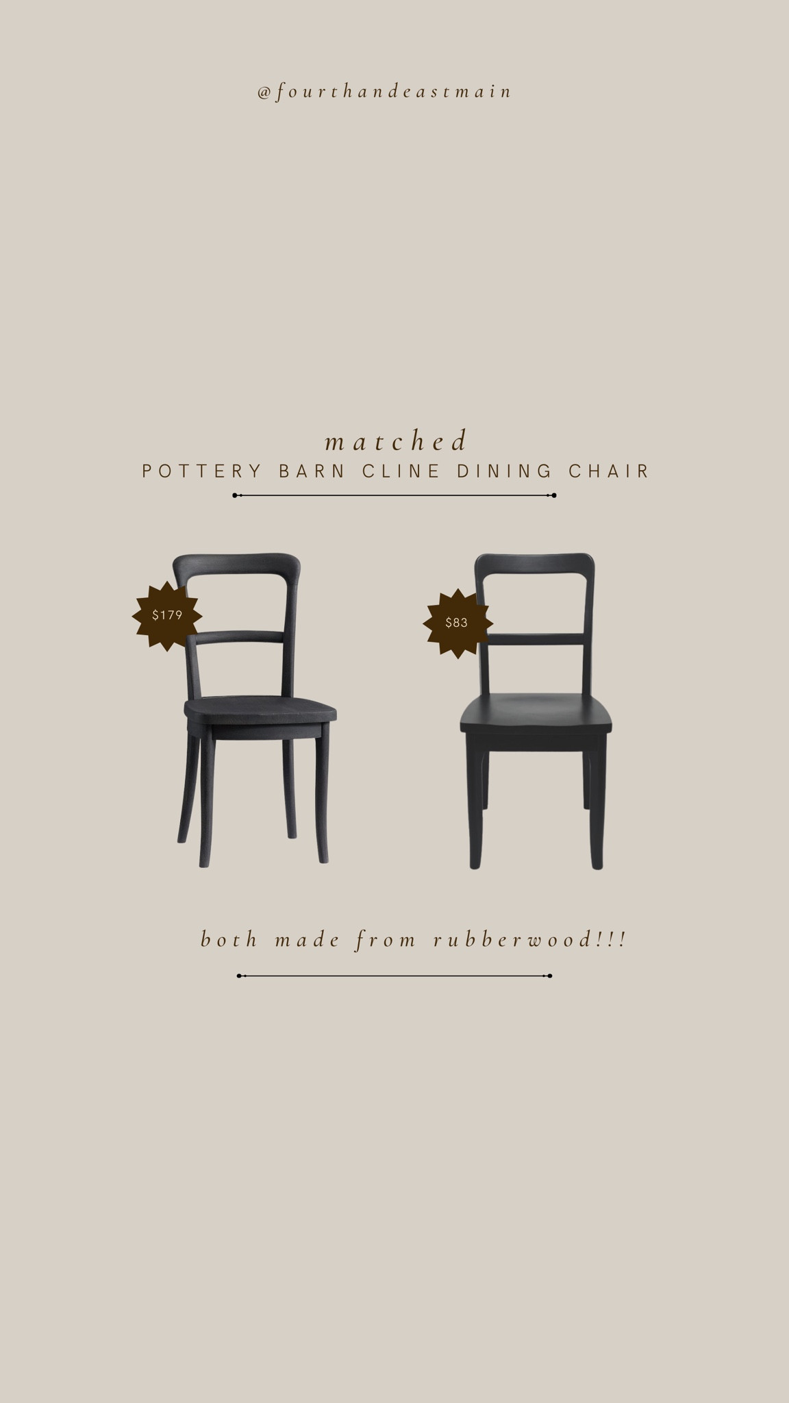 Cline chair deals pottery barn