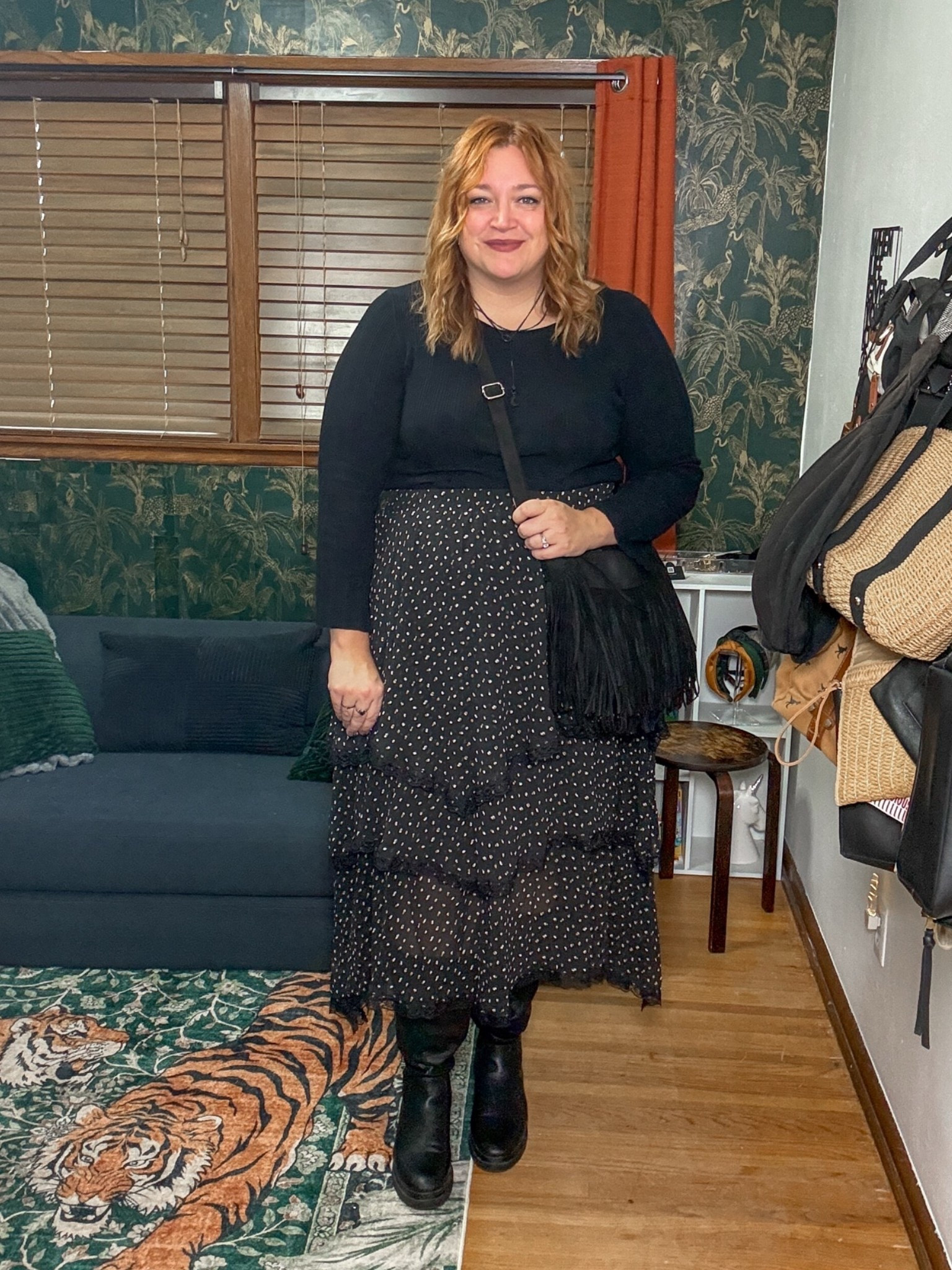 Whimsical witchy fall outfit for size 18